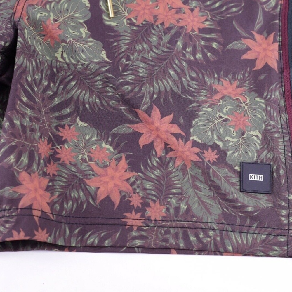 KITH Tilden Swim Shorts Trunks RARE Black Floral - Picture 2 of 7